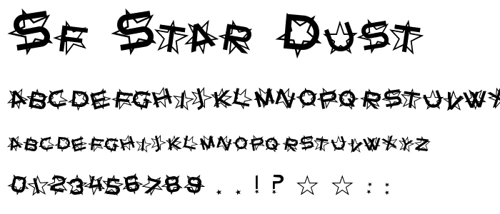 SF Star Dust font